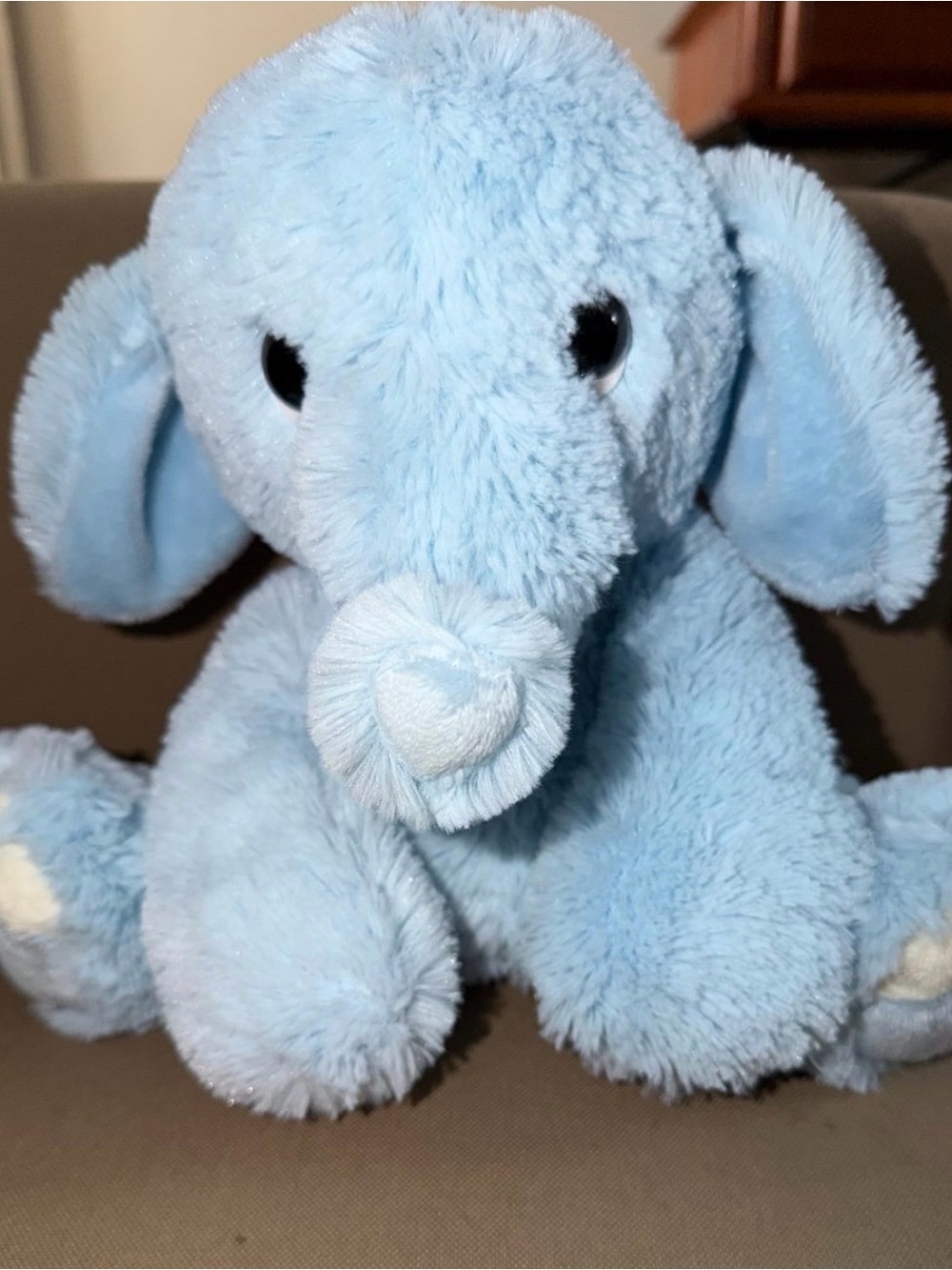 Aurora Blue Elephant Stuffed Plush